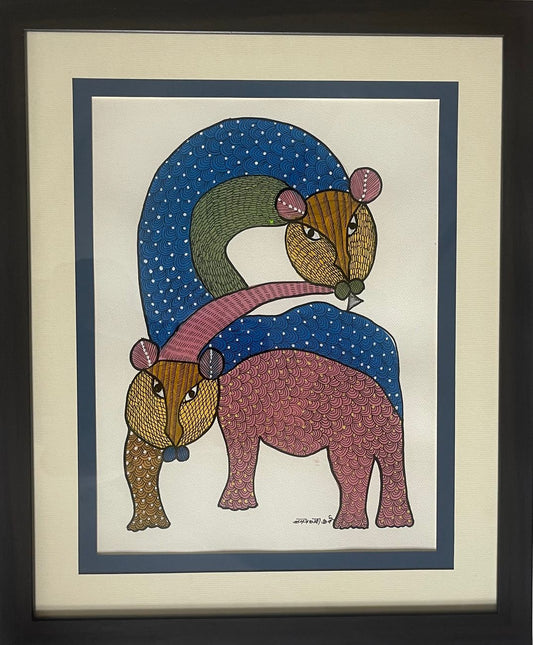 Hand Painted Gond Art
